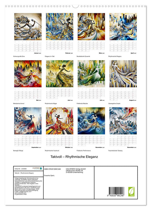 Taktvoll – Rhythmische Eleganz (CALVENDO Premium Wandkalender 2027)