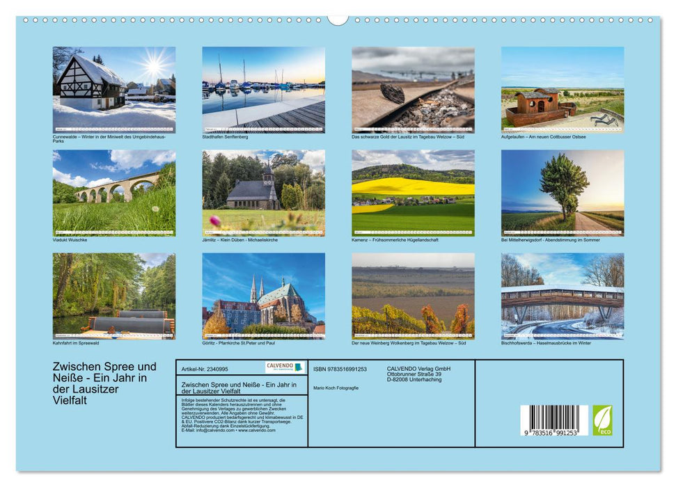 Zwischen Spree und Neiße - Ein Jahr in der Lausitzer Vielfalt (CALVENDO Premium Wandkalender 2027)