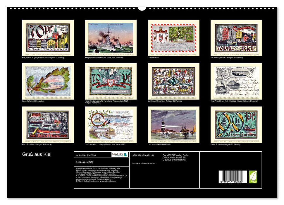 Gruß aus Kiel (CALVENDO Premium Wandkalender 2027)