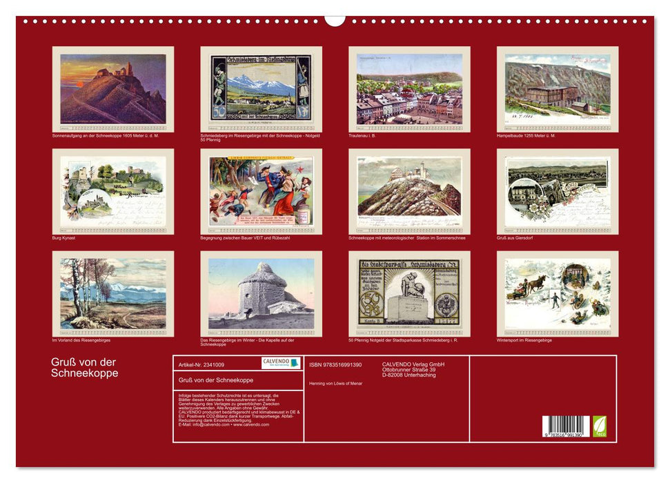 Gruß von der Schneekoppe (CALVENDO Wandkalender 2027)