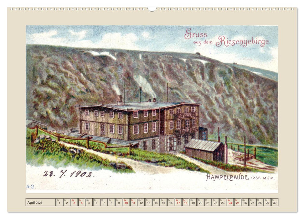 Gruß von der Schneekoppe (CALVENDO Wandkalender 2027)