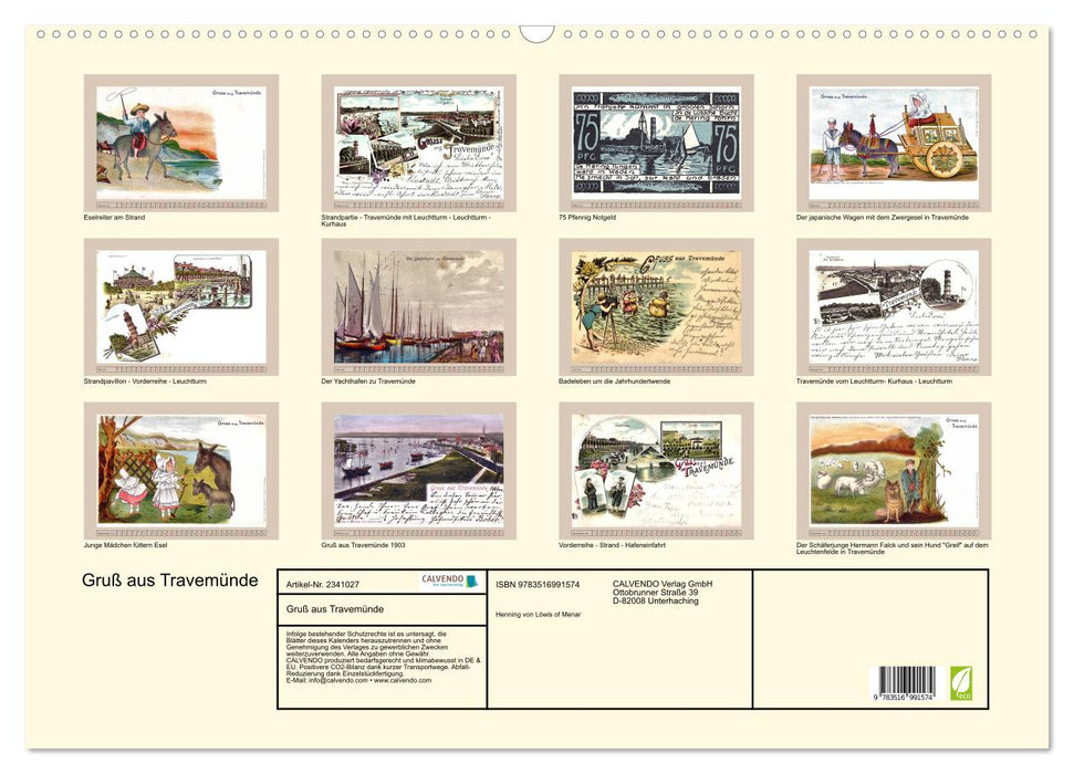 Gruß aus Travemünde (CALVENDO Wandkalender 2027)