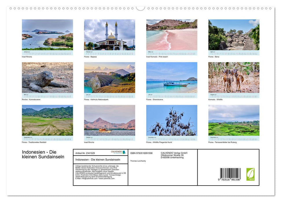 Indonesien - Die kleinen Sundainseln (CALVENDO Premium Wandkalender 2027)