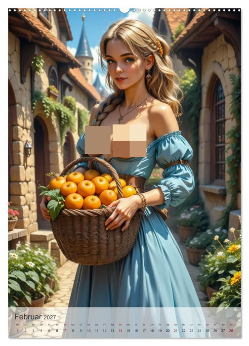 Spicy Fantasy - Frivoles Mittelalter (CALVENDO Premium Wandkalender 2027)