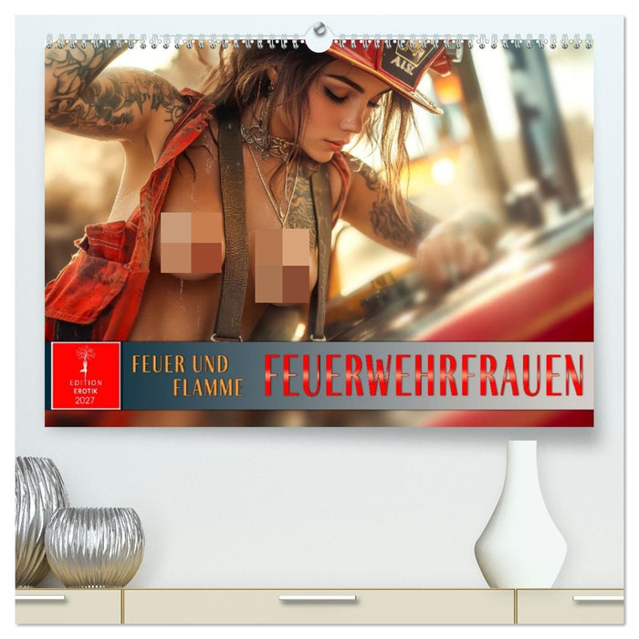 Feuerwehrfrauen - Feuer und Flamme (CALVENDO Premium Wandkalender 2027)