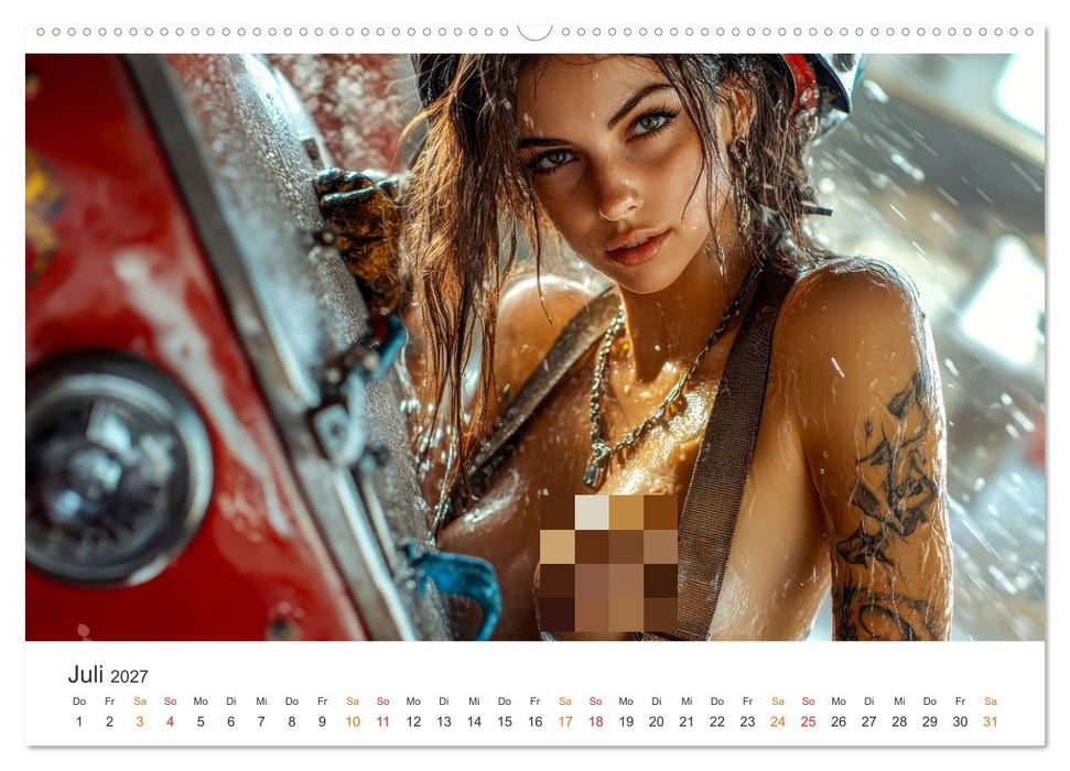 Feuerwehrfrauen - Feuer und Flamme (CALVENDO Premium Wandkalender 2027)