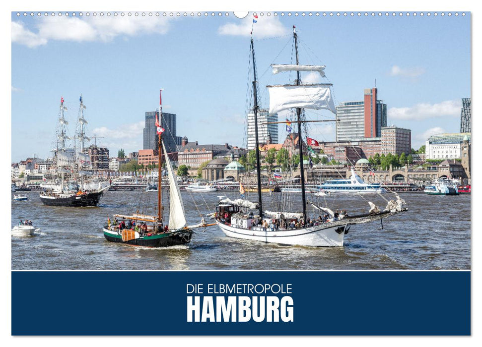 Die Elbmetropole Hamburg (CALVENDO Wandkalender 2027)