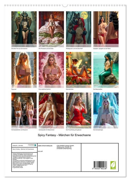 Spicy Fantasy - Märchen für Erwachsene (CALVENDO Premium Wandkalender 2027)