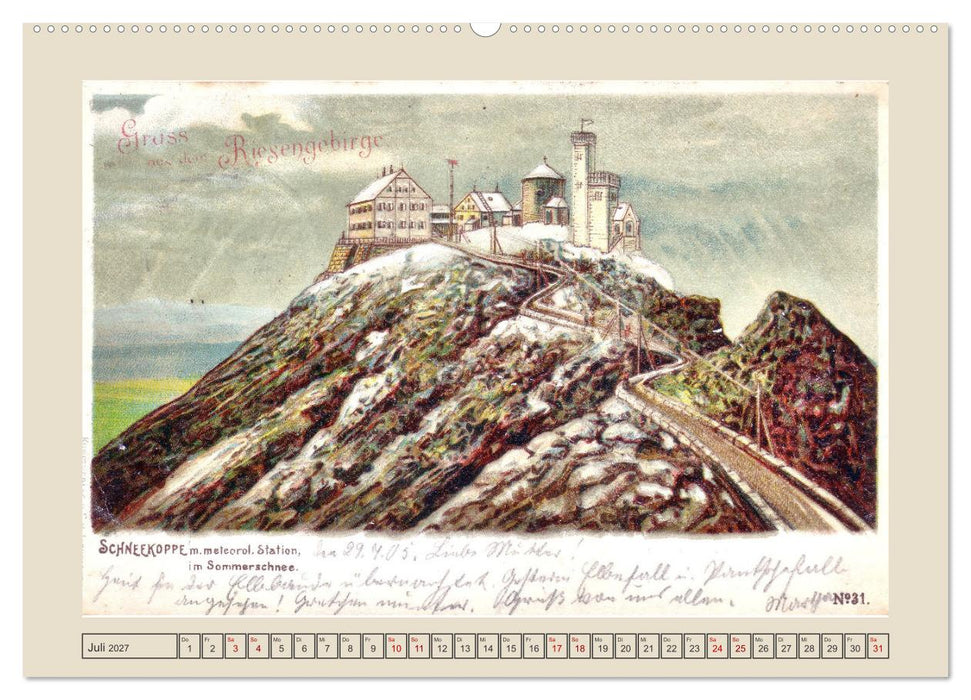 Gruß von der Schneekoppe (CALVENDO Premium Wandkalender 2027)