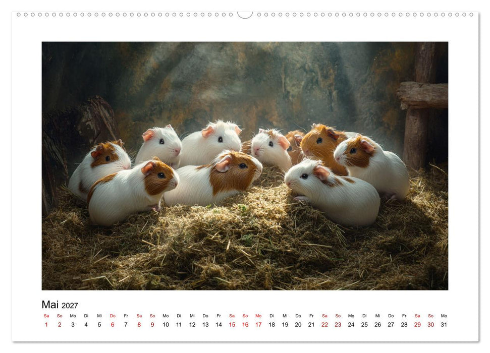 Mehr Schwein mit Meerschwein (CALVENDO Wandkalender 2027)