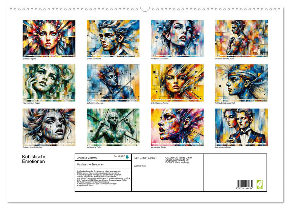 Kubistische Emotionen (CALVENDO Wandkalender 2027)