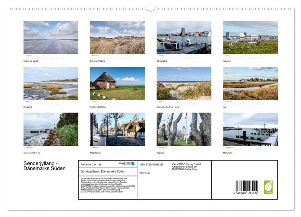 Sønderjylland - Dänemarks Süden (CALVENDO Premium Wandkalender 2027)