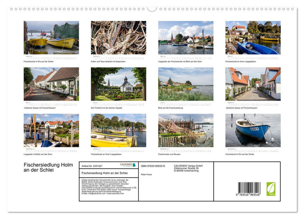Fischersiedlung Holm an der Schlei (CALVENDO Premium Wandkalender 2027)