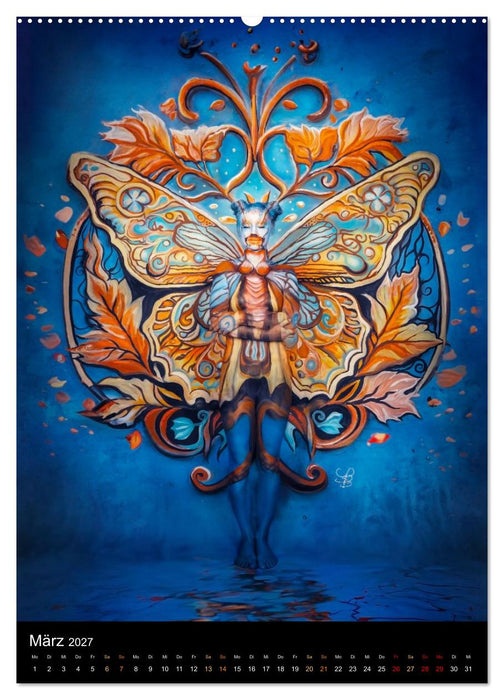 Klangkörper - Bodypainting Adventures (CALVENDO Premium Wandkalender 2027)