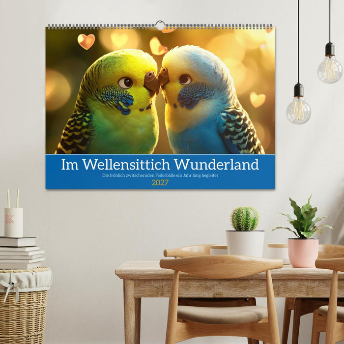 Im Wellensittich Wunderland (CALVENDO Wandkalender 2027)