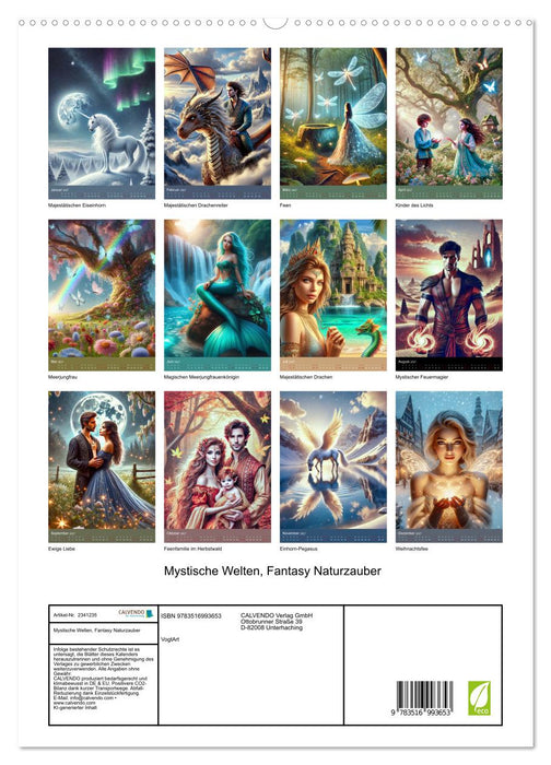 Mystische Welten, Fantasy Naturzauber (CALVENDO Premium Wandkalender 2027)