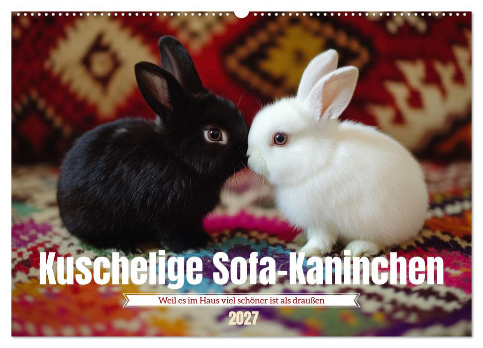 Kuschelige Sofa-Kaninchen (CALVENDO Wandkalender 2027)