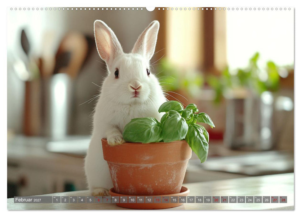 Kuschelige Sofa-Kaninchen (CALVENDO Wandkalender 2027)