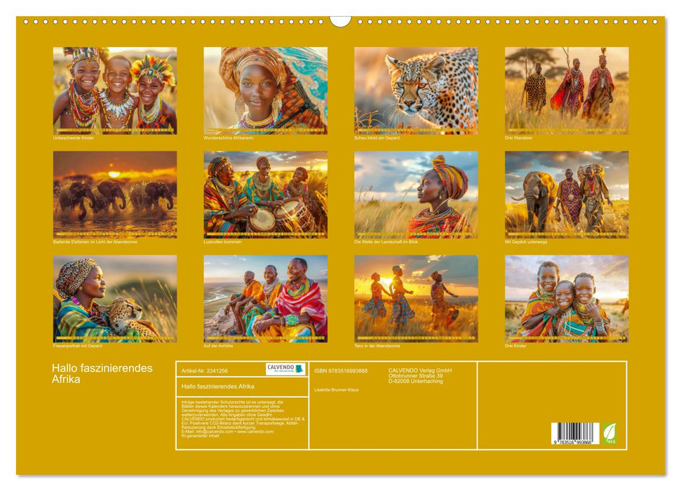 Hallo faszinierendes Afrika (CALVENDO Wandkalender 2027)