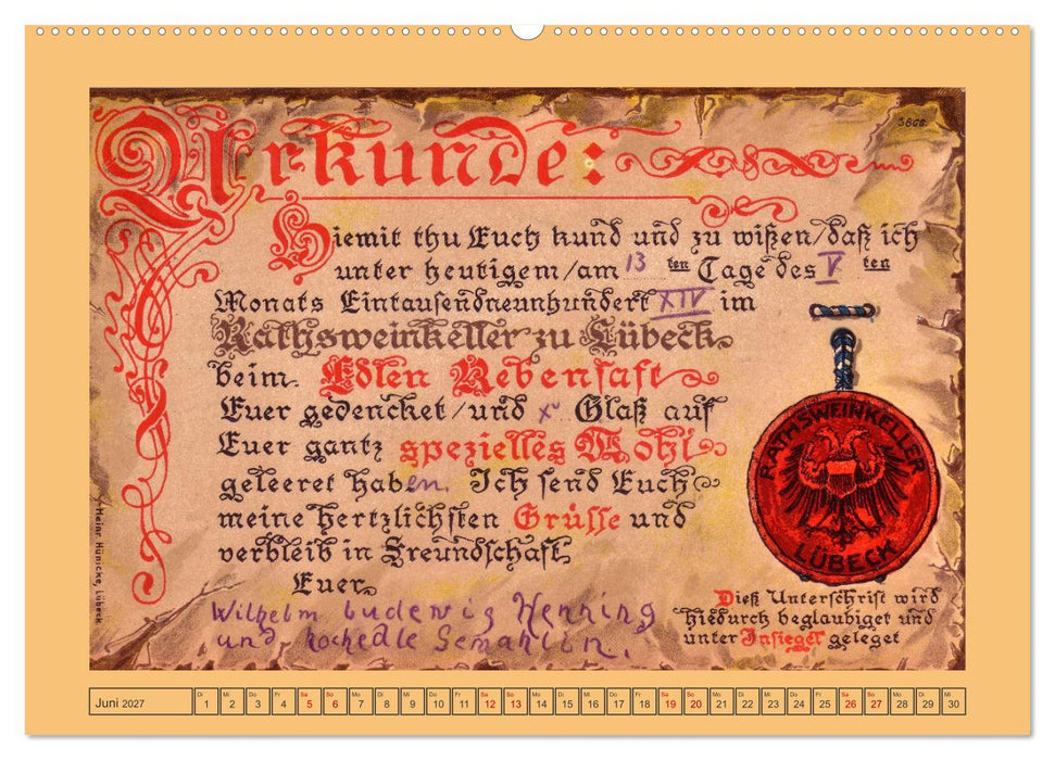 Gruß aus Lübeck (CALVENDO Premium Wandkalender 2027)