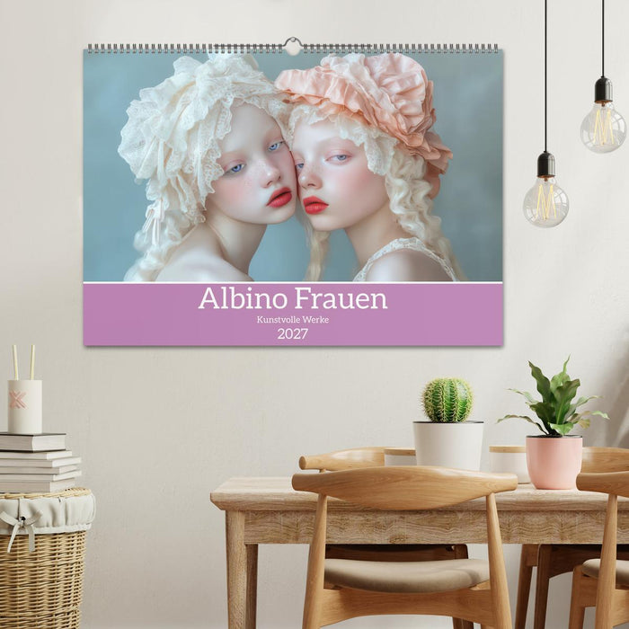 Albino Frauen - Kunstvolle Werke (CALVENDO Wandkalender 2027)