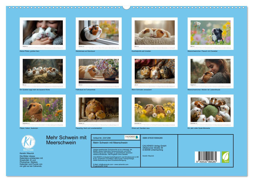 Mehr Schwein mit Meerschwein (CALVENDO Premium Wandkalender 2027)