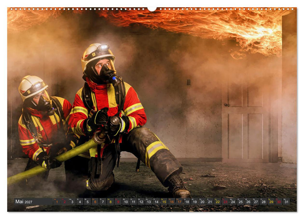 Im Bann der Rettung - Feuerwehr (CALVENDO Wandkalender 2027)