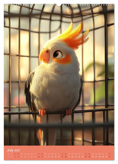 Cockatiel Chirpy Moments (CALVENDO Premium-Calendar 2027)