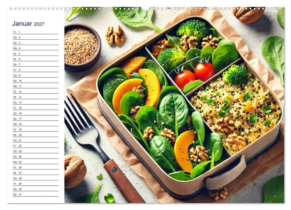Lunchpaket Love - Einfach, lecker, gesund (CALVENDO Wandkalender 2027)