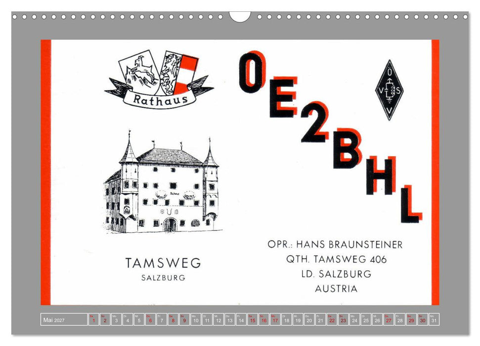 Austria calling - Amateurfunk in Österreich (CALVENDO Wandkalender 2027)
