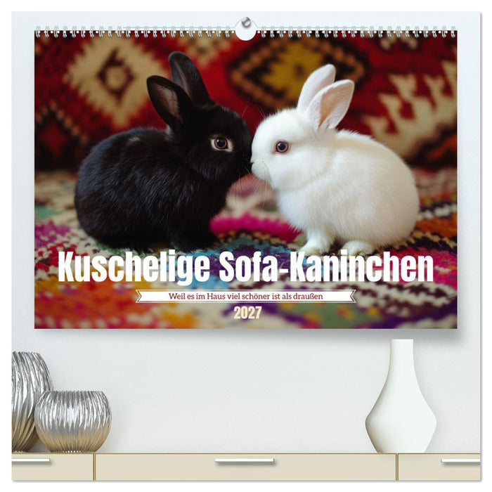 Kuschelige Sofa-Kaninchen (CALVENDO Premium Wandkalender 2027)