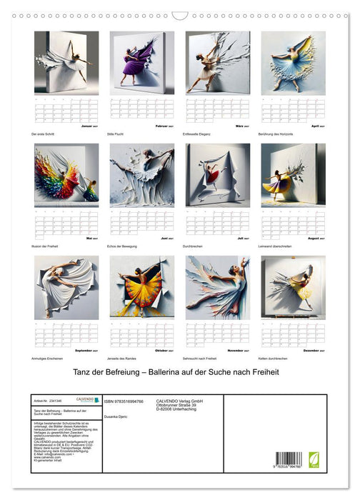 Tanz der Befreiung – Ballerina auf der Suche nach Freiheit (CALVENDO Wandkalender 2027)