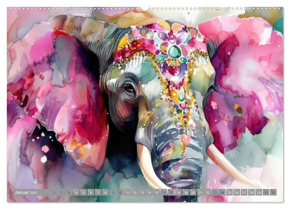 Farbenfrohe Giganten (CALVENDO Premium Wandkalender 2027)