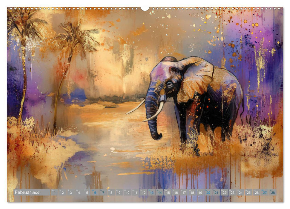 Farbenfrohe Giganten (CALVENDO Premium Wandkalender 2027)