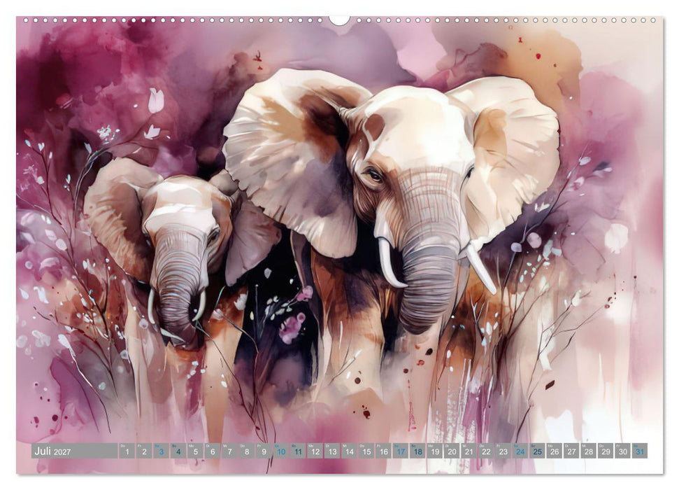 Farbenfrohe Giganten (CALVENDO Premium Wandkalender 2027)