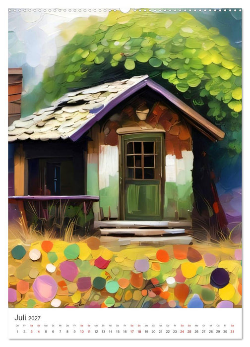 Gartenlandschaften - Ki trifft Natur (CALVENDO Premium Wandkalender 2027)