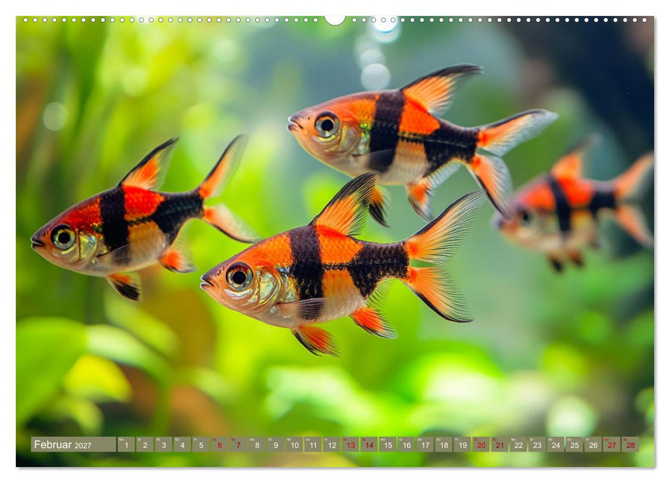 Tiefenentspanntes Aquarium (CALVENDO Premium Wandkalender 2027)