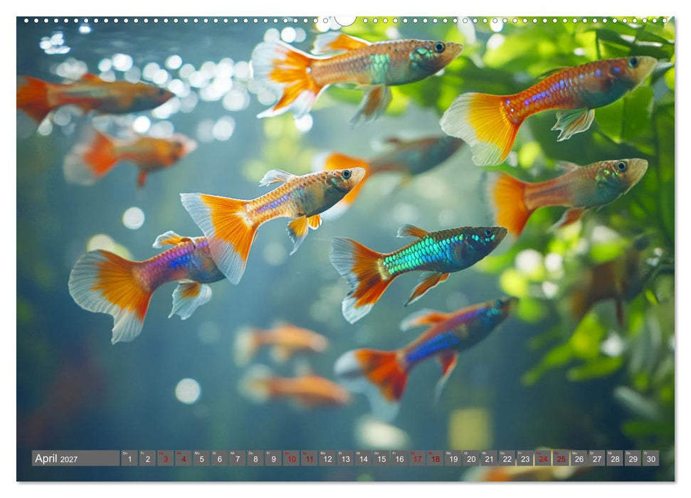 Tiefenentspanntes Aquarium (CALVENDO Premium Wandkalender 2027)