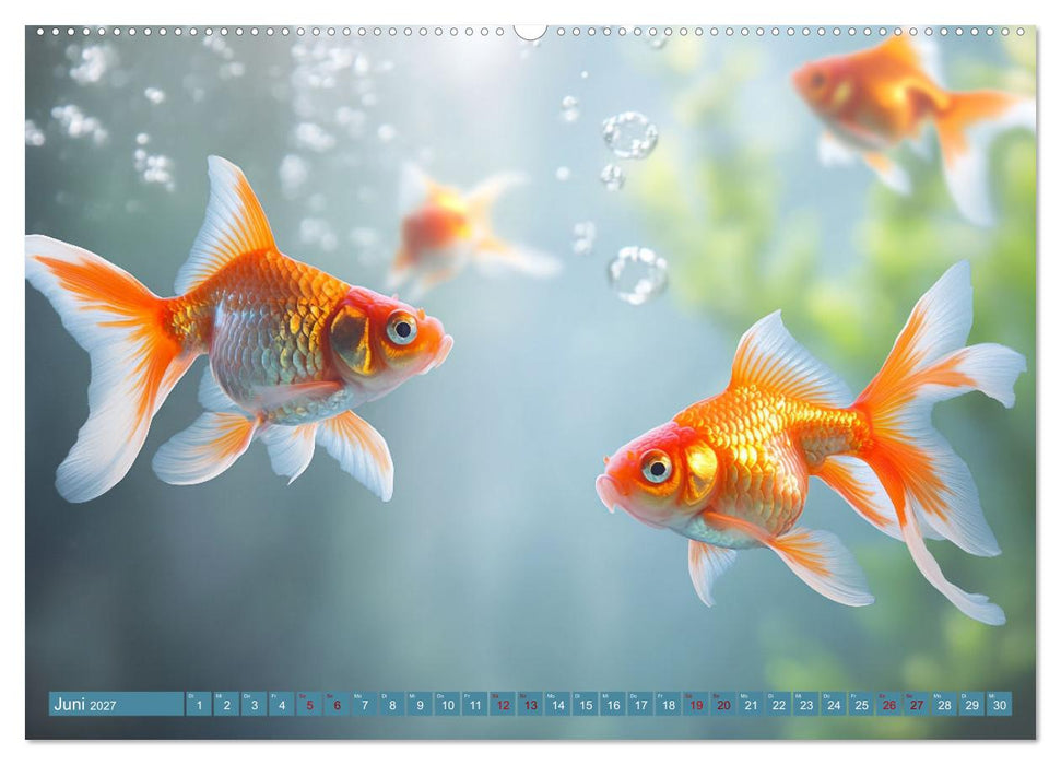Tiefenentspanntes Aquarium (CALVENDO Premium Wandkalender 2027)