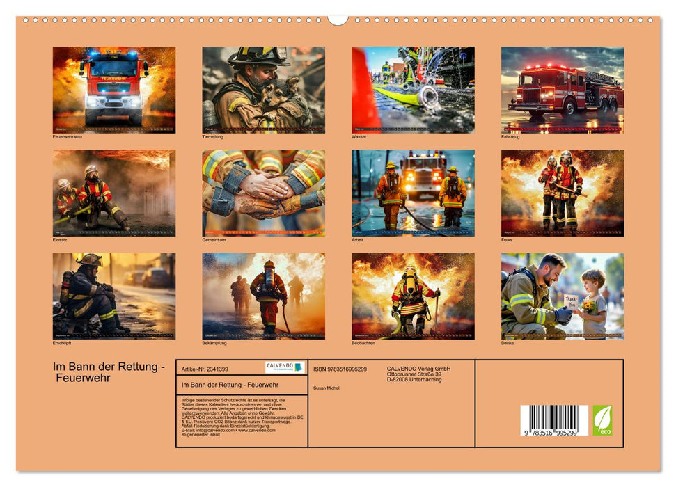 Im Bann der Rettung - Feuerwehr (CALVENDO Premium Wandkalender 2027)