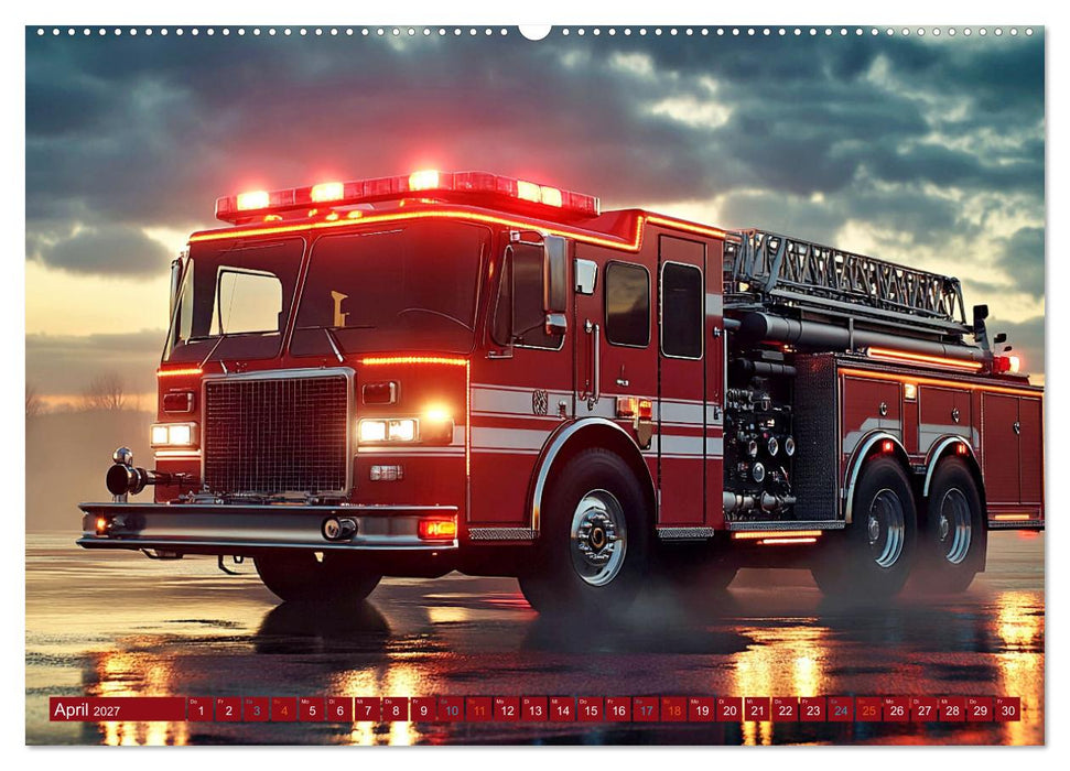 Im Bann der Rettung - Feuerwehr (CALVENDO Premium Wandkalender 2027)
