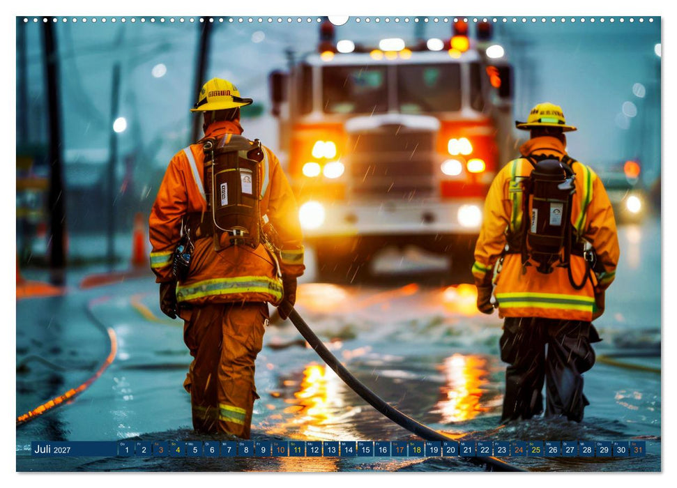 Im Bann der Rettung - Feuerwehr (CALVENDO Premium Wandkalender 2027)