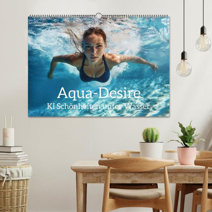 Aqua Desire – KI-Schönheiten unter Wasser (CALVENDO Wandkalender 2027)