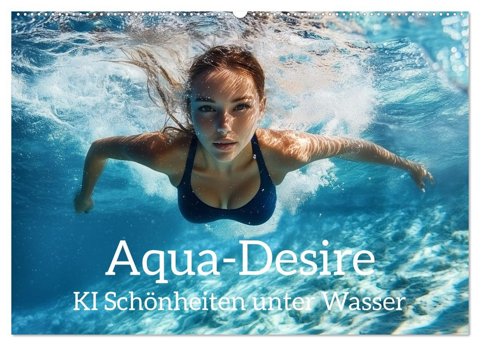 Aqua Desire – KI-Schönheiten unter Wasser (CALVENDO Wandkalender 2027)