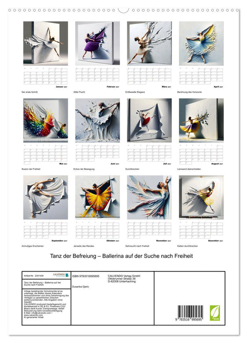 Tanz der Befreiung – Ballerina auf der Suche nach Freiheit (CALVENDO Premium Wandkalender 2027)