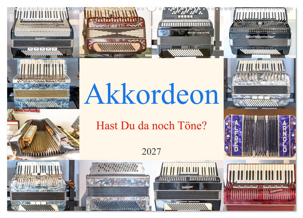 Akkordeon, Hast Du da noch Töne? (CALVENDO Wandkalender 2027)