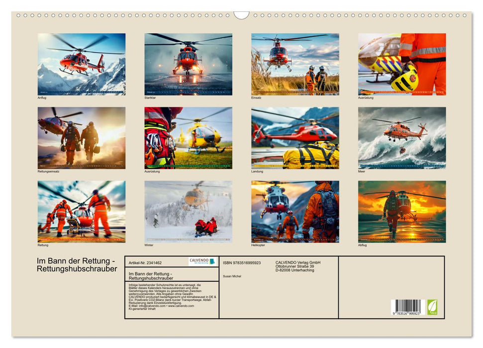Im Bann der Rettung - Rettungshubschrauber (CALVENDO Wandkalender 2027)
