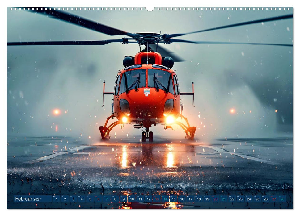 Im Bann der Rettung - Rettungshubschrauber (CALVENDO Wandkalender 2027)