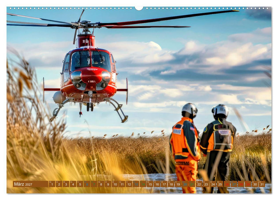 Im Bann der Rettung - Rettungshubschrauber (CALVENDO Wandkalender 2027)