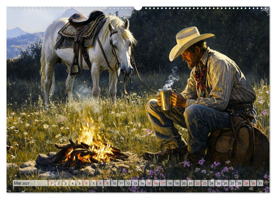 Pferde, Freiheit, Westernreiten (CALVENDO Wandkalender 2027)
